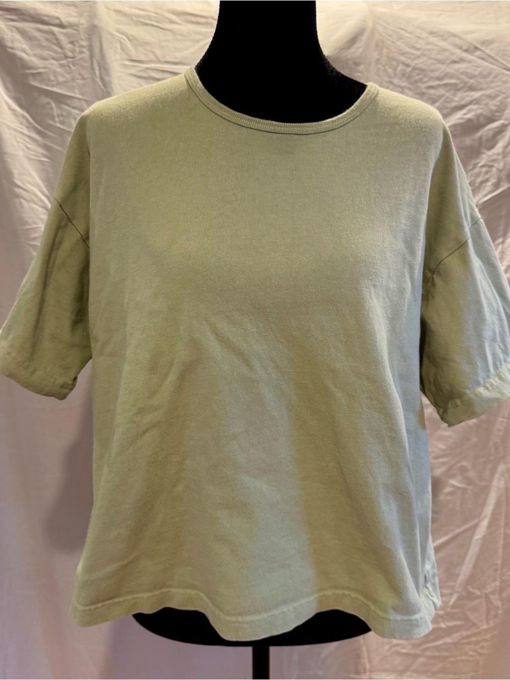 PacifiCotton Women's Sage Green 3/4 Sleeve Tee